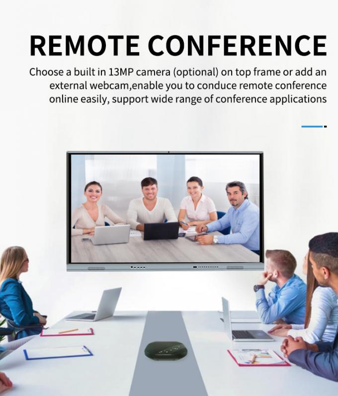 Iboard Nowy produkt 98" 4K Smart Display Interaktywny płaski panel Display Duży ekran dotykowy Monitor do sali konferencyjnej 1