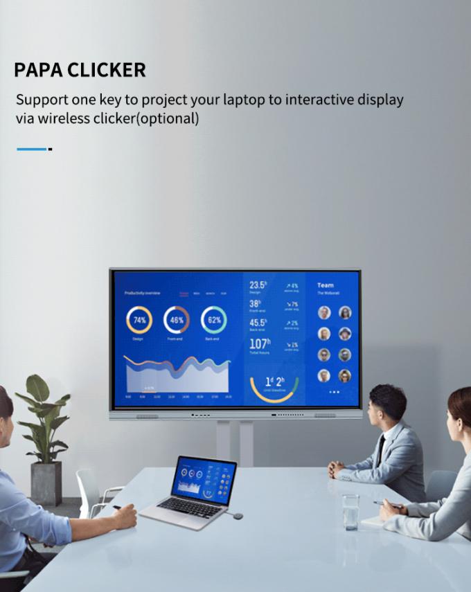 Iboard Nowy produkt 98" 4K Smart Display Interaktywny płaski panel Display Duży ekran dotykowy Monitor do sali konferencyjnej 2