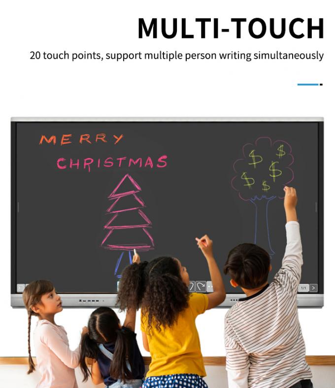 Iboard Nowy produkt 98" 4K Smart Display Interaktywny płaski panel Display Duży ekran dotykowy Monitor do sali konferencyjnej 5