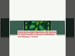 Interaktywna inteligentna tablica z opcjonalną funkcją dzielenia się powietrzem dla dynamicznych prezentacji i spotkań w szkołach