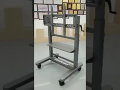 Ręcznie regulowany wysokość mobilny stojak telewizyjny wózek