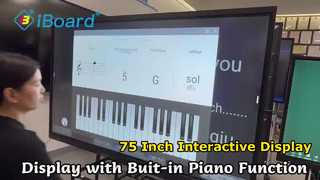 75-calowy interaktywny płaski panel do spotkań