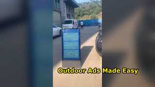 iBoard, przenośny nośnik cyfrowy do zastosowań zewnętrznych