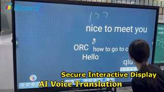 Bezpieczny interaktywny ekran dotykowy do spotkań