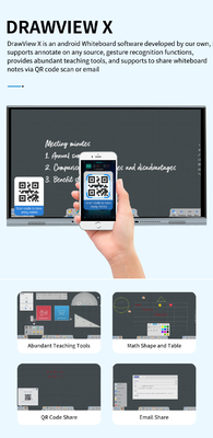 iBoard 65 Touch Screen Monitor Interaktywna tablica dla firm 16:9 Kolor czarnej ramki