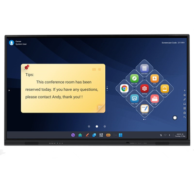 Interaktywny wyświetlacz dotykowy 86-calowy 4K Smart Board dla szkół korporacyjnych