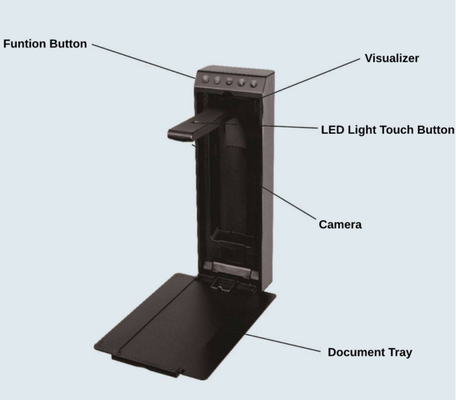 Profesjonalny HD składany skaner dokumentów Kamera audio prezenter Wall Mount Digital Visualizer