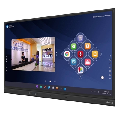 Interaktywny płaski panel 65 75 86 cali Android 11 IR Multi Finger Pen Touch