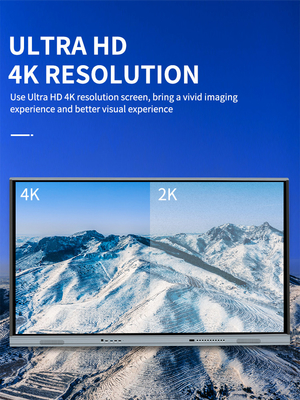 Rama ze stopu aluminium Monitor biznesowy z ekranem dotykowym o niskim poziomie promieniowania Ekran 3840 * 2160 4K
