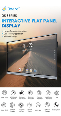50001:1 Wskaźnik kontrastu Goolge EDLA Certyfikowany Android 13 IR Touch Dispaly Interaktywny ekran dotykowy Whiteboard