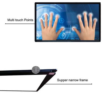 Infraczerwony ramka dotykowa otwarta nakładka Aluminium 19 do 200 cali Port USB dla ściany wideo Smart TV Panel dotykowy