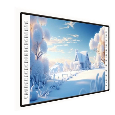 Interaktywna tablica projektorów 4K 82 85 102 Inch Side Bar 10 Touch Points USB PC Pen Finger Writing White Board Dla szkół