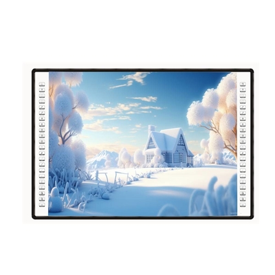 Interaktywna tablica projektorów 4K 82 85 102 Inch Side Bar 10 Touch Points USB PC Pen Finger Writing White Board Dla szkół