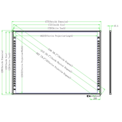 82/86/90/96 cali Smartboard USB interaktywny tabliczka cyfrowa z projektorem dla edukacji
