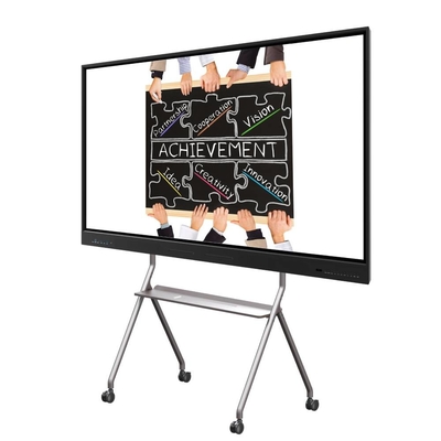 Interaktywny 4K Ultra HD LCD Smart Board Windows OS 10/11 Pro Wall Mountable Tempered Glass Wbudowany w głośniki dotykowe