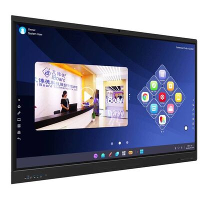 65 75 86 cali 4K Ultra HD Windows OS Smart Board Wall Mounted LCD Display z ruchomym stożkiem