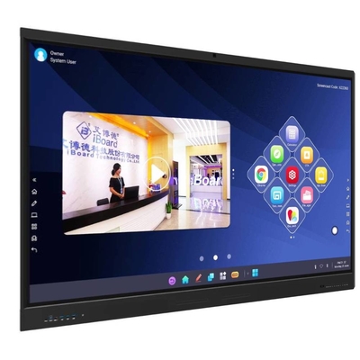 65 75 86 cali 4K Ultra HD Windows OS Smart Board Wall Mounted LCD Display z ruchomym stożkiem