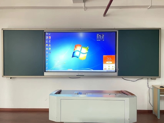 Interaktywne rozpoznawanie dłoni Inteligentna tablica zielona 16:9 Wielotakowa 10-32 Punkty 8 64G RAM ROM Android PC Whiteboard