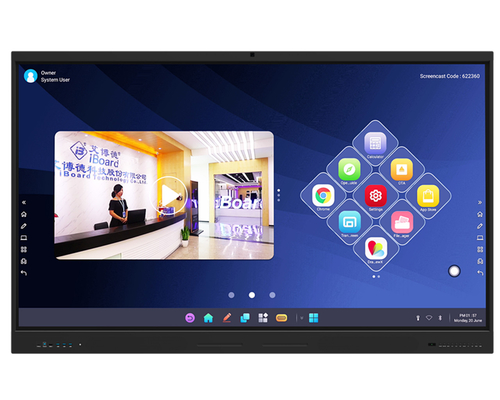 Gorąca sprzedaż Tanie 65 75-calowy wyświetlacz 4K LCD Smart Board Ceny Digital Whiteboard Edukacyjny Interaktywny Whiteboard