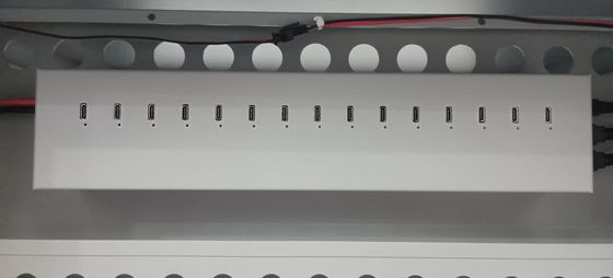 CE ładowanie AC Ładowanie DC i USB Typ-A Typ-C Składowanie skryt IPad Ładowanie wózka mobilna szafka ładowania z kółkami