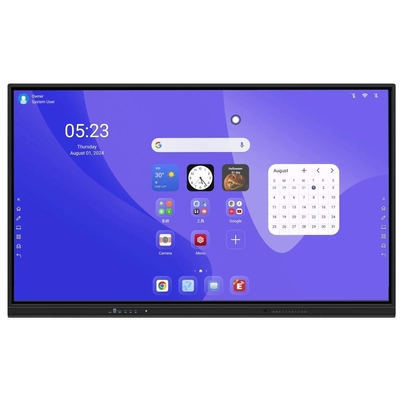 Interaktywny płaski panel Android 14 8+128G 50 dotknięcia punkty whiteboard oprogramowanie języka OEM dla szkolnego spotkania edukacyjnego