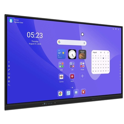 Interaktywny płaski panel Android 14 8+128G 50 dotknięcia punkty whiteboard oprogramowanie języka OEM dla szkolnego spotkania edukacyjnego