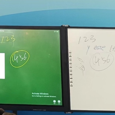 iboard fabryczny bezpośredni 75-calowy zamykalny zapisywalny połączony Blackboard Smart Whiteboard Interaktywny płaski panel wyświetlacz All In One z wsparciem stojącym Marker Pen Chalk Rozwiązanie edukacyjne pisania