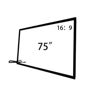 55 65 75 Inch Infrared Touch Frame With Usb Tempered Glass For TV Smart Monitor Kiosk