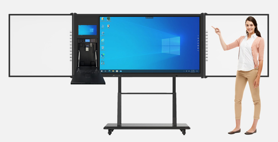 75-calowy panel Interaktywny płaski panel z wbudowanymi głośnikami i portami HDMI