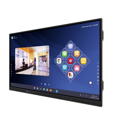 110-calowy LED Interaktywny tabliczka Android OPS All in One Speaker Wifi BT 50 punktów Laptop Narzędzie nauczania oprogramowanie do biura uniwersytet uczelnie dzieci szkolne Zoom Meeting