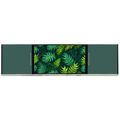 Inteligentny Blackboard 98 Inch ABA 6.2 Meter inteligentny panel 2 boczne tabliczki dotykowe android pc all in one dla uniwersytetu kolegium scenę prezentacji wykład pokazujący pokój