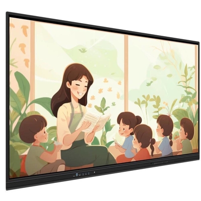 Metoda dotykowa Finger Pen Smart Board z wbudowanymi głośnikami LCD Smart Board 65 75 86 98 cali Oprogramowanie nauczania Rejestrator ekranu zrzut ekranu Bezprzewodowy podział do szkolenia Biuro klasy
