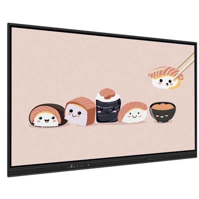 4K 65 75 86 98 110 cali Panel ocieplony przeciw odblaskom Interaktywny Smart Whiteboard IR Monitor Super Slim Ramka monitor komputerowy na szkolenie szkolne