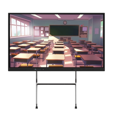 4K 65 75 86 98 110 cali Panel ocieplony przeciw odblaskom Interaktywny Smart Whiteboard IR Monitor Super Slim Ramka monitor komputerowy na szkolenie szkolne