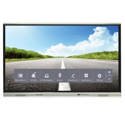 Zwiększ swoje doświadczenie konferencji dzięki naszemu HD QLED Android 13 Wbudowana kamera do opcjonalnej konferencji Interaktywny płaski panel wyświetlacz