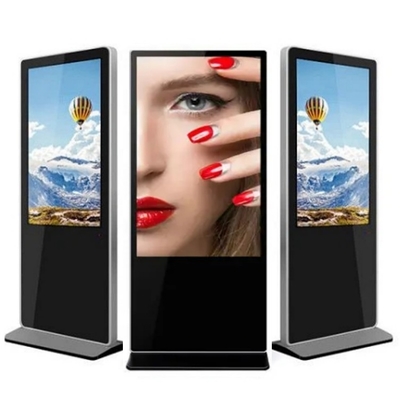 43-calowy wyświetlacz cyfrowego sygnalizacji podłogowej 178 stopni zatwierdzenie FCC Kiosk reklamowy pojemnościowy dotykowy z systemem Android lub Windows