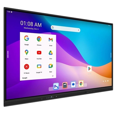 86-calowy interaktywny panel inteligentny z certyfikatem Google EDLA. Android 13 z wbudowanym systemem Enjoy.