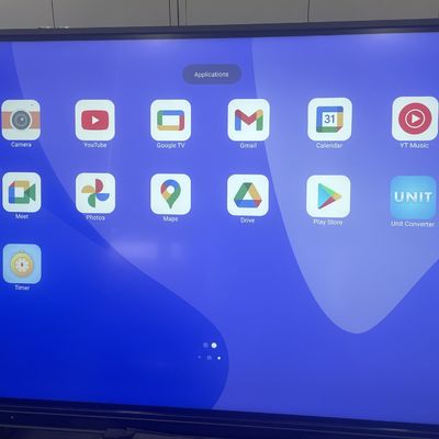 Nowy Android 75-calowy interaktywny płaski panel dla inteligentnej klasy i konferencji