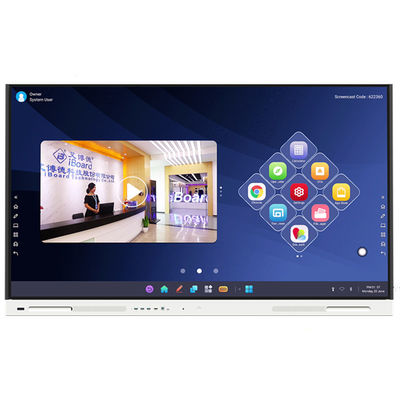 Nowy Android 75-calowy interaktywny płaski panel dla inteligentnej klasy i konferencji
