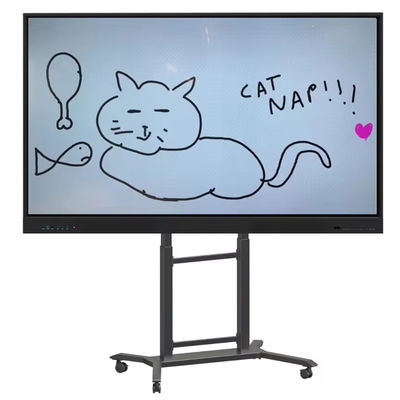 IBoard Wysokość regulowana 42"-86" wózek z wieloma mobilnymi telewizorami dla interaktywnego płaskiego panelu Smart Whiteboard VESA 100*100-800*600mm