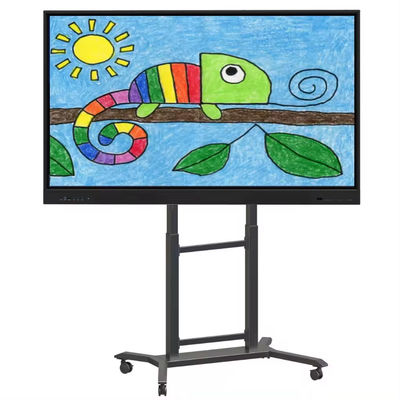 IBoard Wysokość regulowana 42"-86" wózek z wieloma mobilnymi telewizorami dla interaktywnego płaskiego panelu Smart Whiteboard VESA 100*100-800*600mm