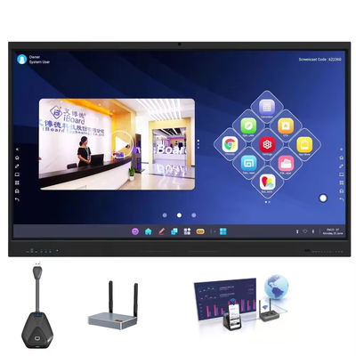 65-calowy 4K Interaktywny WhiteBoard Smart Board Infraczerwony ekran dotykowy Interaktywny płaski panel dla konferencji edukacyjnych