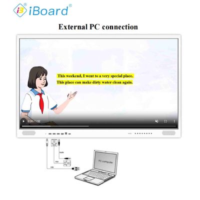 4K UHD Interaktywny płaski panel 55-calowy Smart TV z zaktualizowanym systemem Android Sprzęt do funkcjonowania sztucznej inteligencji