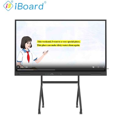 4K UHD Interaktywny płaski panel 55-calowy Smart TV z zaktualizowanym systemem Android Sprzęt do funkcjonowania sztucznej inteligencji
