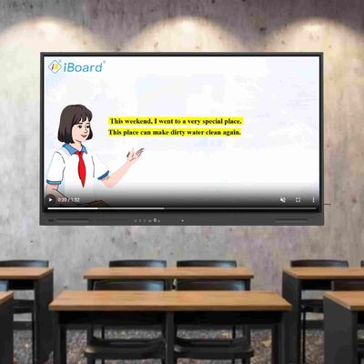 4K UHD Interaktywny płaski panel 55-calowy Smart TV z zaktualizowanym systemem Android Sprzęt do funkcjonowania sztucznej inteligencji