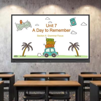 Ai Funkcja 75 cali Rozstrzygnięcie 4K Interaktywny Płasko panelowy Smart TV z nowym sprzętem systemowym Androida