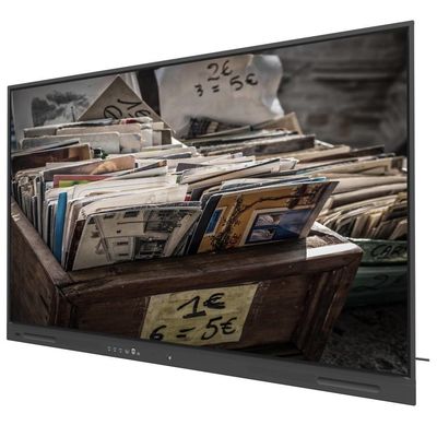 Zwiększ swoją działalność z czarnym LCD Smart Board z wyjściami USB i 350cd / m2 WIFI i bezprzewodowy podział 110-calowy monitor