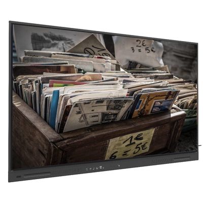 Zwiększ swoją działalność z czarnym LCD Smart Board z wyjściami USB i 350cd / m2 WIFI i bezprzewodowy podział 110-calowy monitor