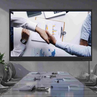65-calowy ekran dotykowy Smart Board Interaktywny panel wyświetlający z zintegrowaną kamerą i mikrofonem do edukacji na odległość Centrum szkoleniowe e-learning Spotkania wideo i współpraca cyfrowa