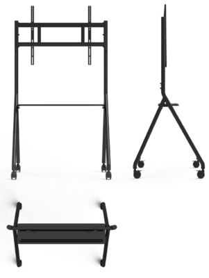 nowy przyjazd Interaktywny stojak na tablicy przenośnej 42 do 75 cali Monitor telewizyjny Podnoszenie mobilnego stoiska Maksymalne łożyska 60KGS Mocne koła Łatwe przesuwanie do interaktywnego stoiska na tablicy przenośnej